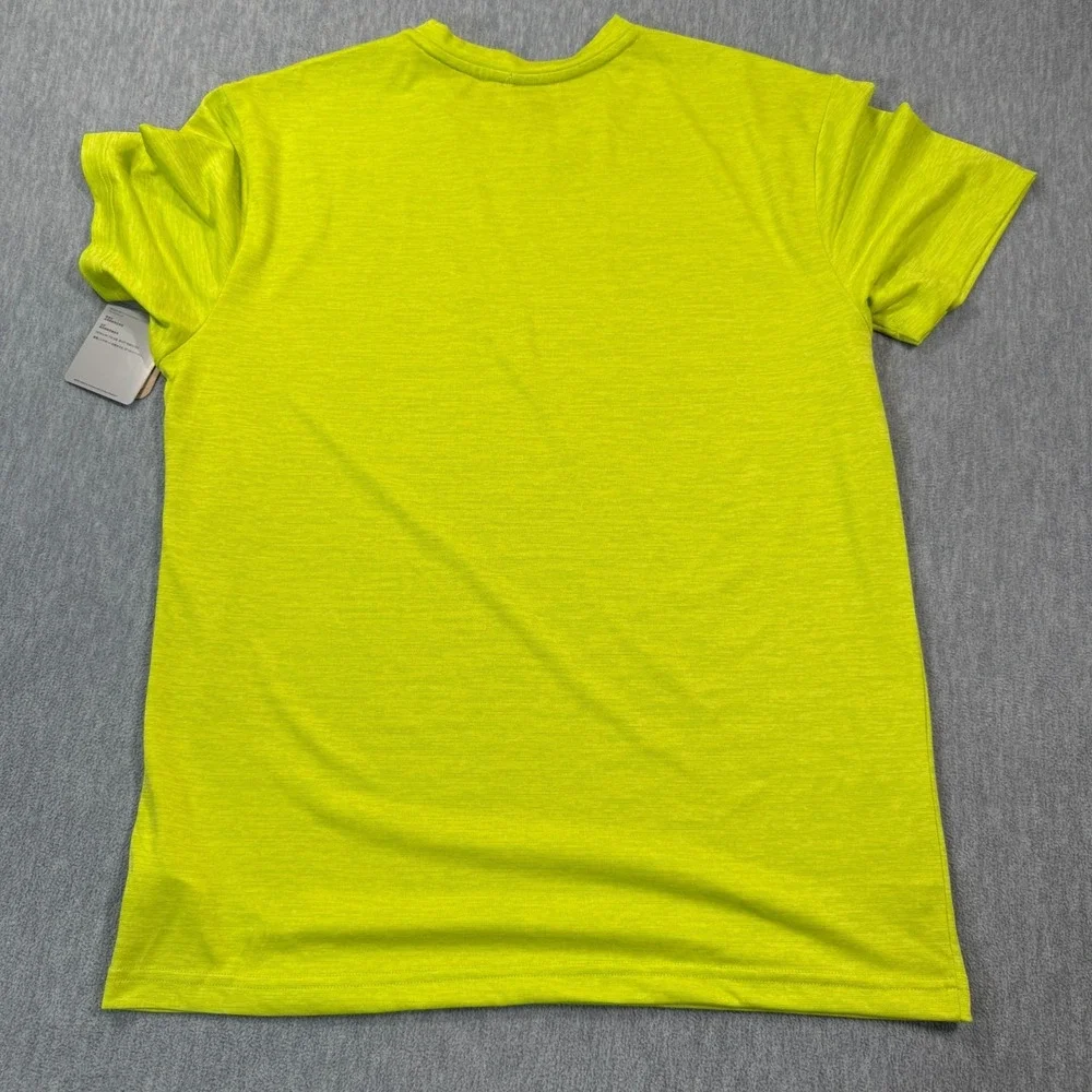 Reebok T-Shirt Men‎ M Yellow Regular Fit Training Lightweight Active Gym Tee NEW